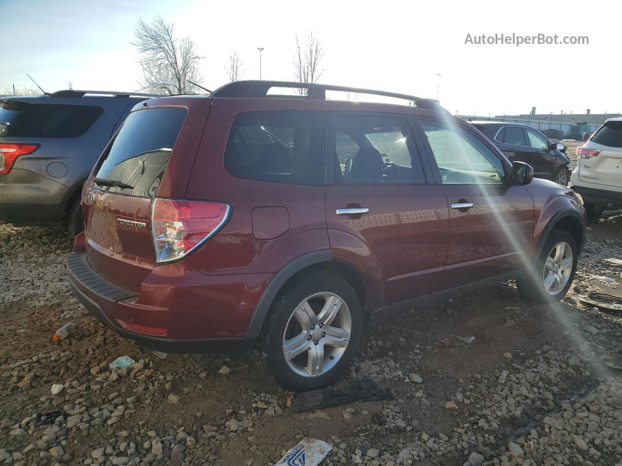 2009 Subaru Forester 2.5x Limited Красный vin: JF2SH64659H731011