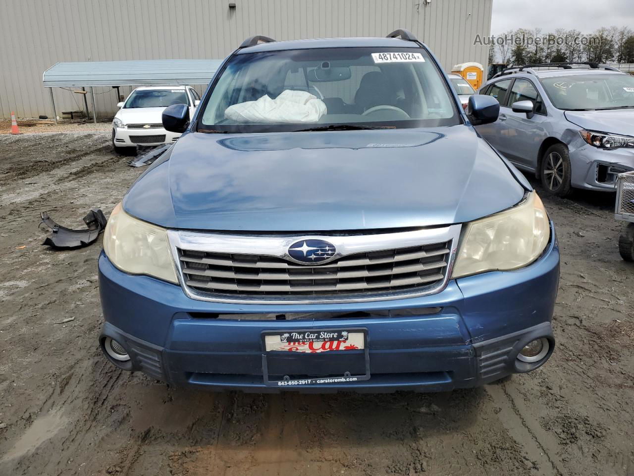 2009 Subaru Forester 2.5x Limited Blue vin: JF2SH64679H765824