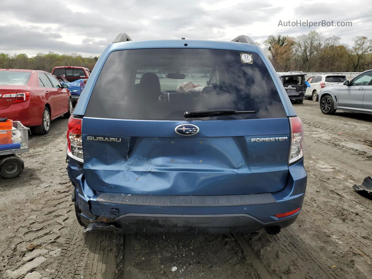 2009 Subaru Forester 2.5x Limited Blue vin: JF2SH64679H765824