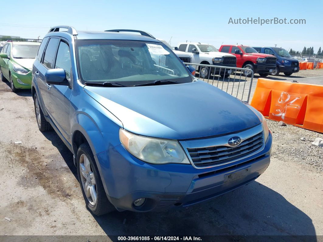 2009 Subaru Forester 2.5x Limited Blue vin: JF2SH64699H728645