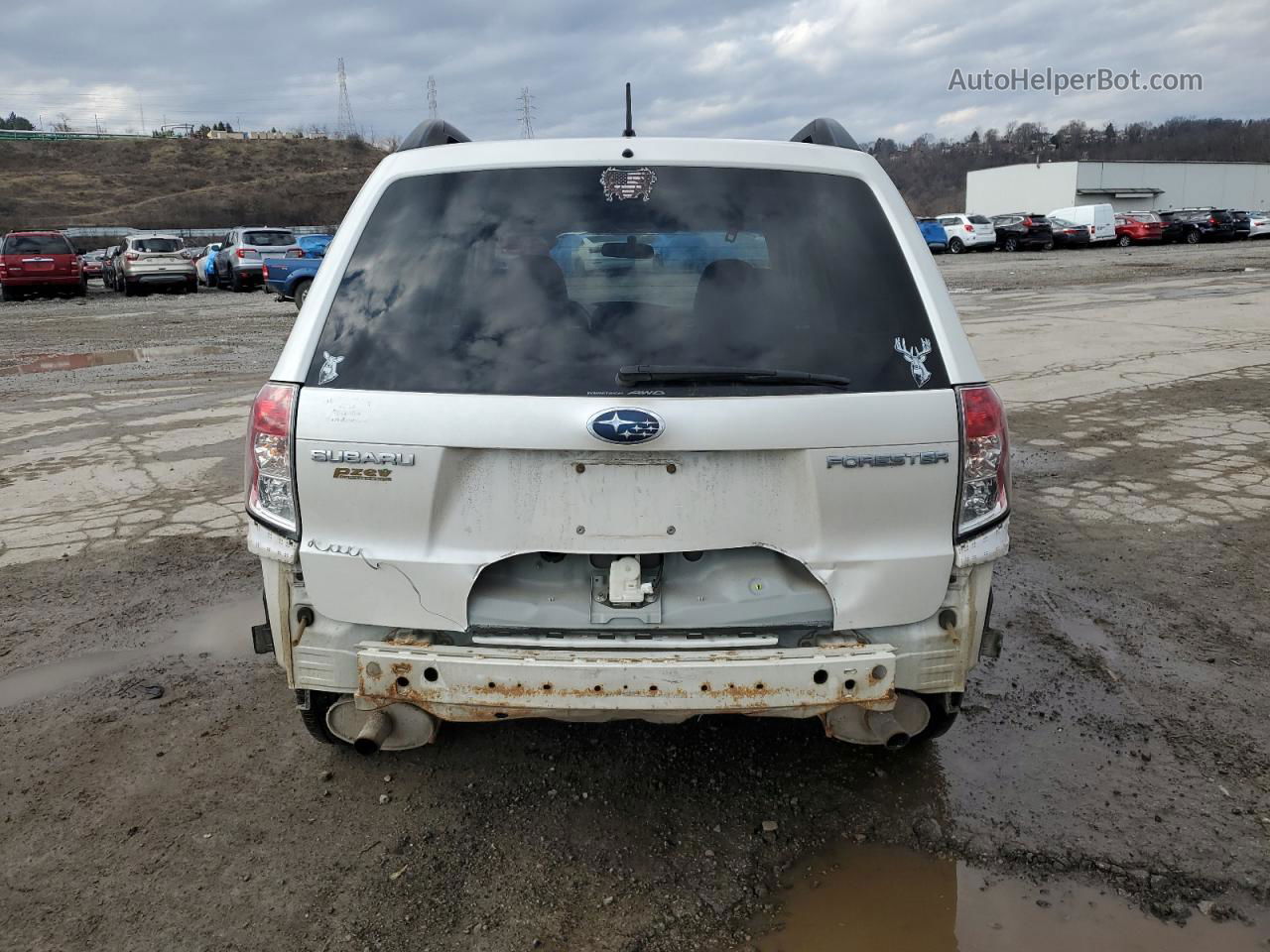 2009 Subaru Forester 2.5x Limited White vin: JF2SH64699H728919