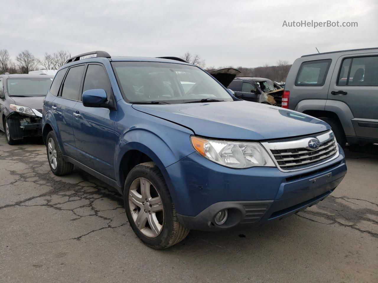 2009 Subaru Forester 2.5x Limited Blue vin: JF2SH64699H747308