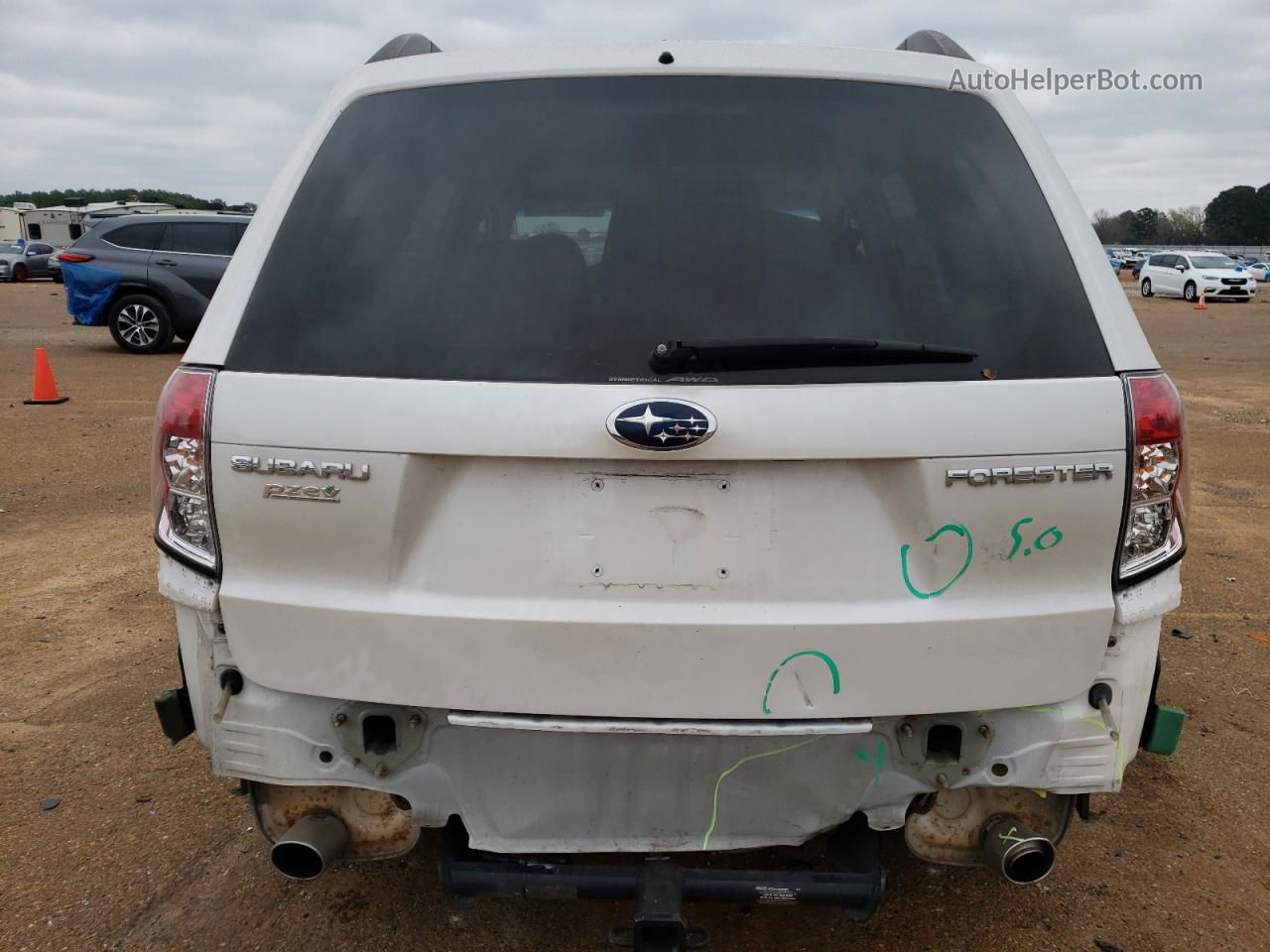 2009 Subaru Forester 2.5x Limited White vin: JF2SH64699H783760