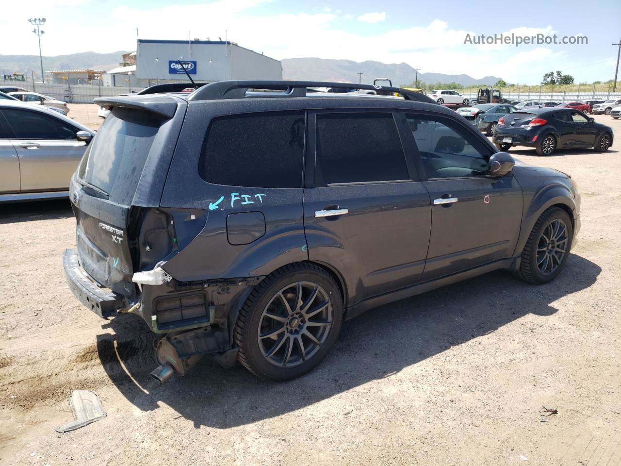 2009 Subaru Forester 2.5xt Gray vin: JF2SH65629H721924