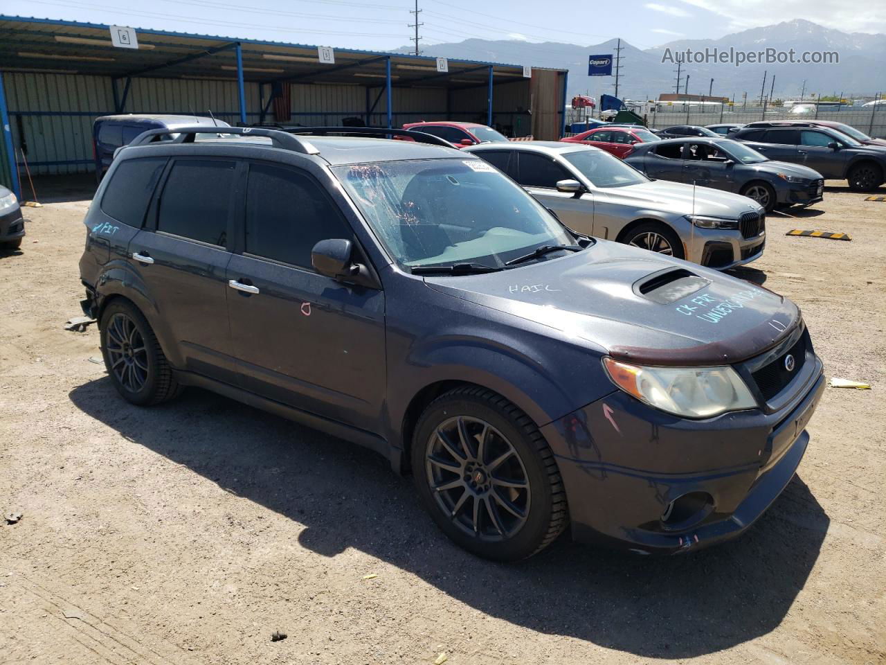 2009 Subaru Forester 2.5xt Gray vin: JF2SH65629H721924