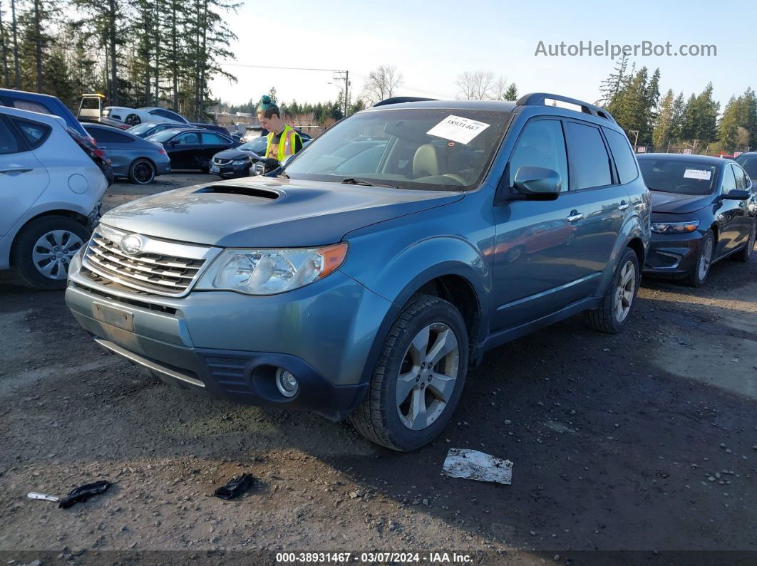 2009 Subaru Forester 2.5xt Limited Blue vin: JF2SH66619H765394