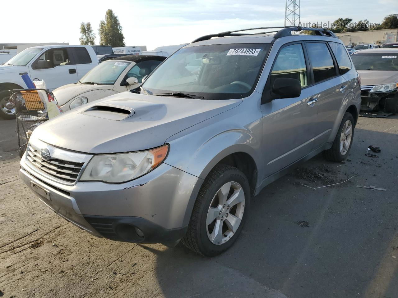 2009 Subaru Forester 2.5xt Limited Silver vin: JF2SH66649H714634