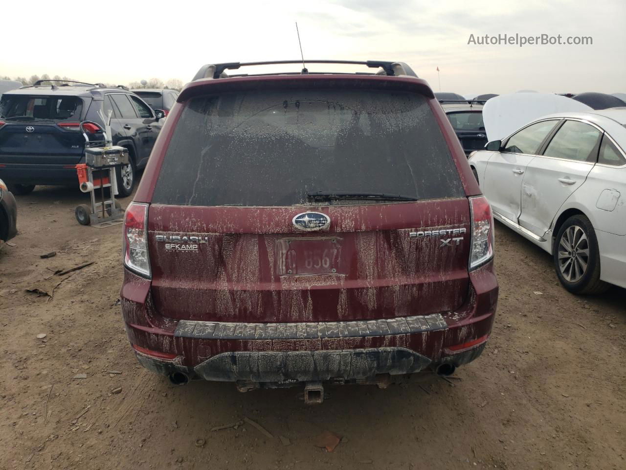 2009 Subaru Forester 2.5xt Limited Бордовый vin: JF2SH66669H744511