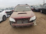 2009 Subaru Forester 2.5xt Limited Бордовый vin: JF2SH66669H744511