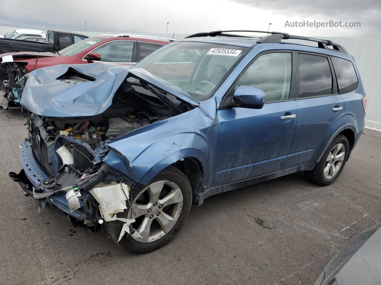 2009 Subaru Forester 2.5xt Limited Blue vin: JF2SH66689H755199