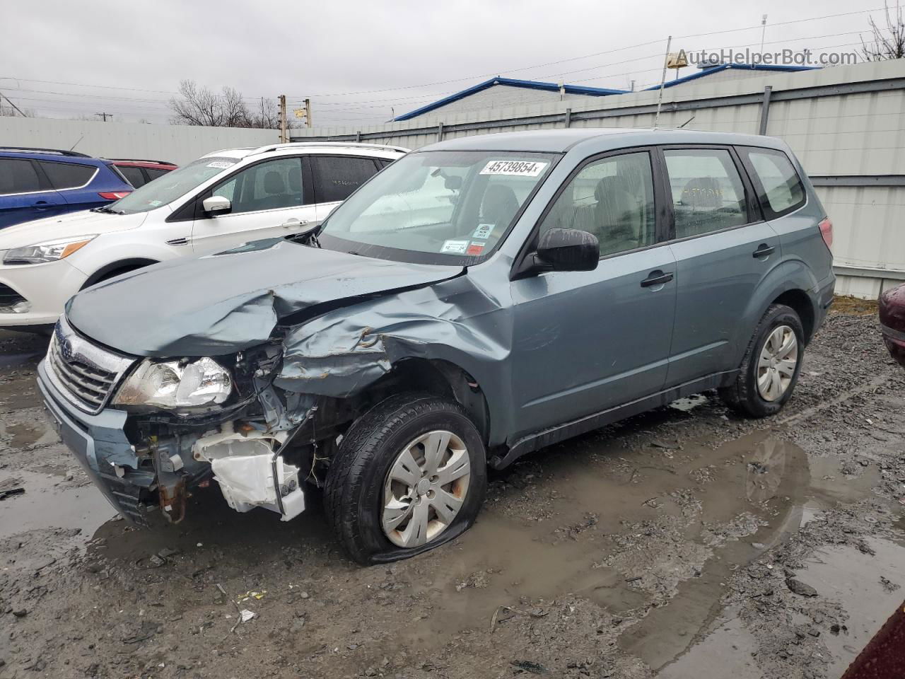 2010 Subaru Forester 2.5x Silver vin: JF2SH6AC0AH731657