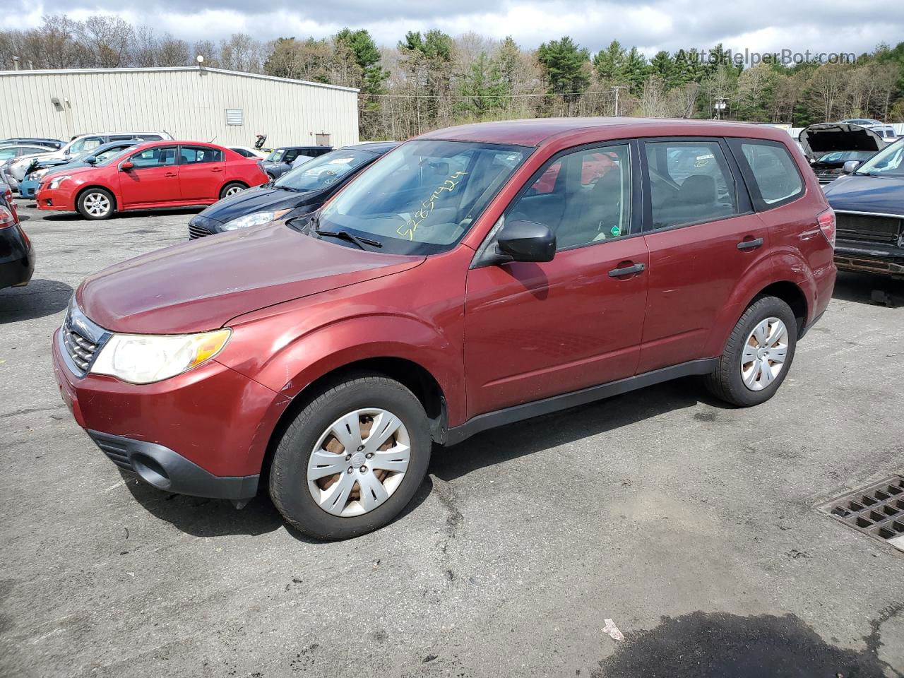 2010 Subaru Forester 2.5x Red vin: JF2SH6AC0AH746577