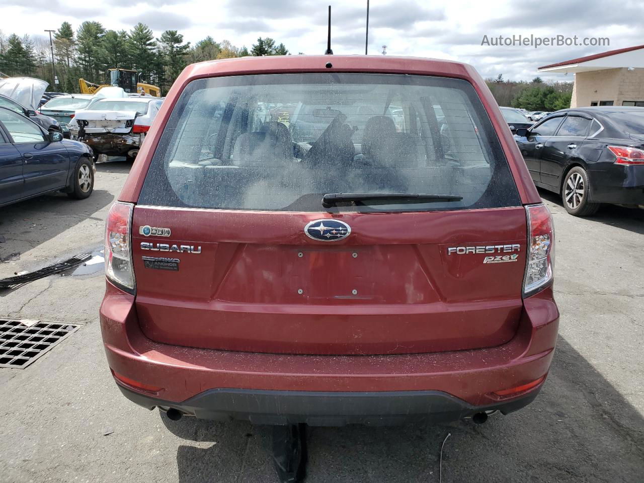 2010 Subaru Forester 2.5x Red vin: JF2SH6AC0AH746577