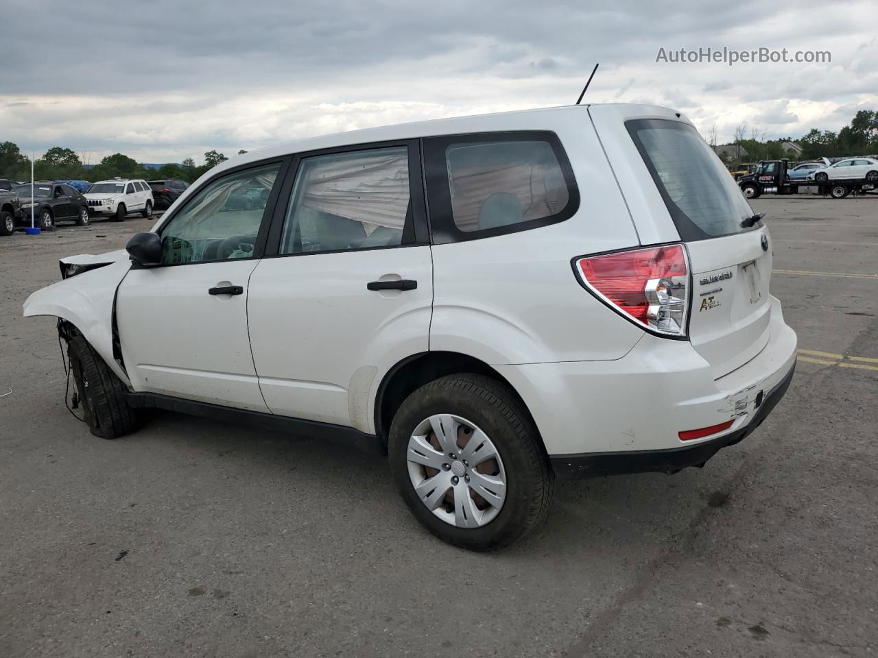 2010 Subaru Forester 2.5x White vin: JF2SH6AC2AH793853