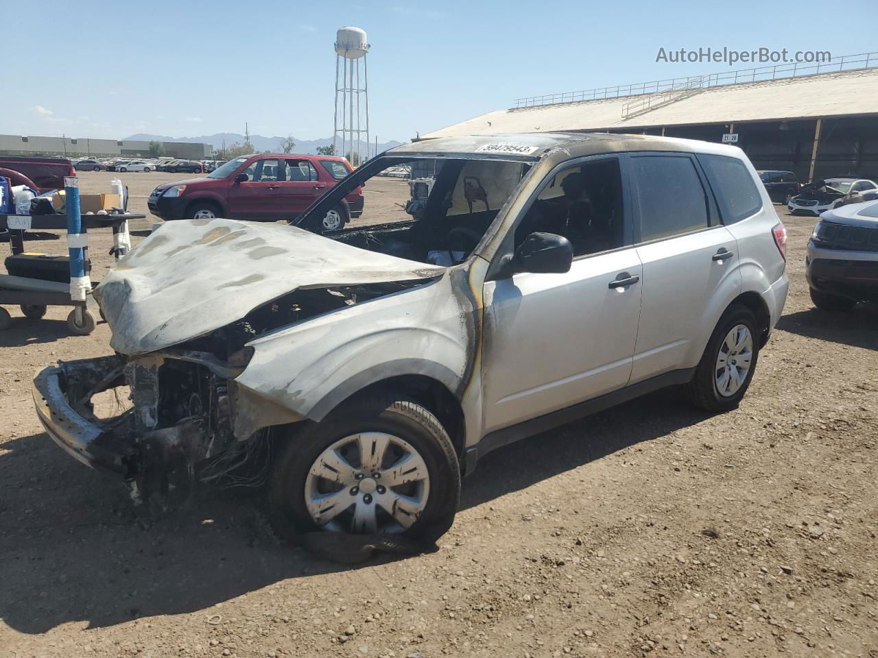 2010 Subaru Forester 2.5x Silver vin: JF2SH6AC3AH730745