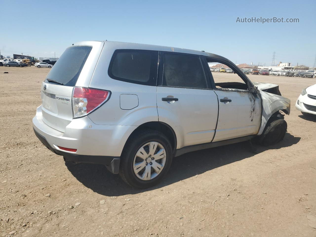 2010 Subaru Forester 2.5x Silver vin: JF2SH6AC3AH730745