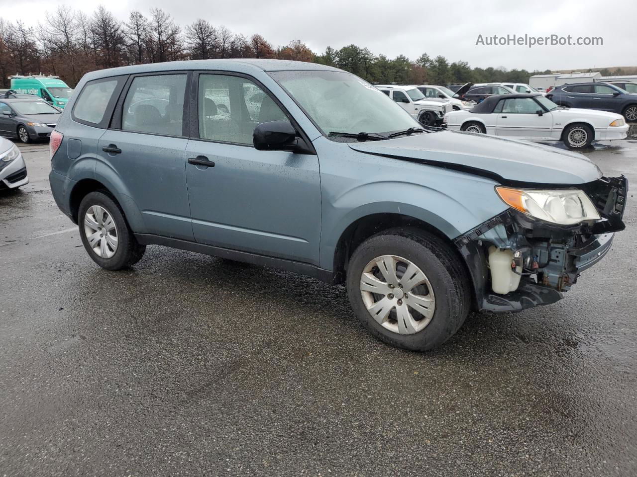 2010 Subaru Forester 2.5x Turquoise vin: JF2SH6AC3AH730843