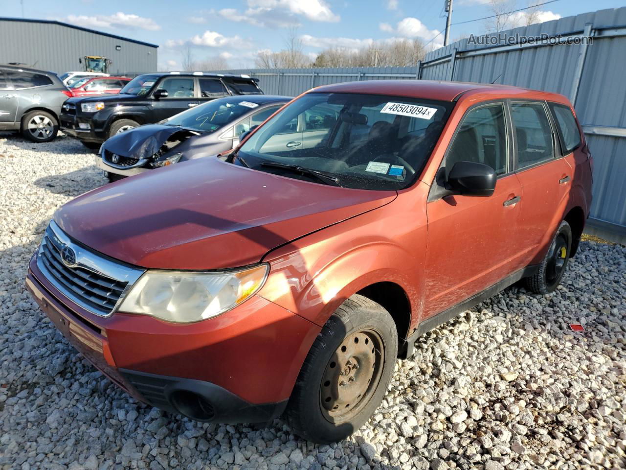 2010 Subaru Forester 2.5x Red vin: JF2SH6AC3AH746198