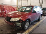 2010 Subaru Forester 2.5x Red vin: JF2SH6AC6AH749984