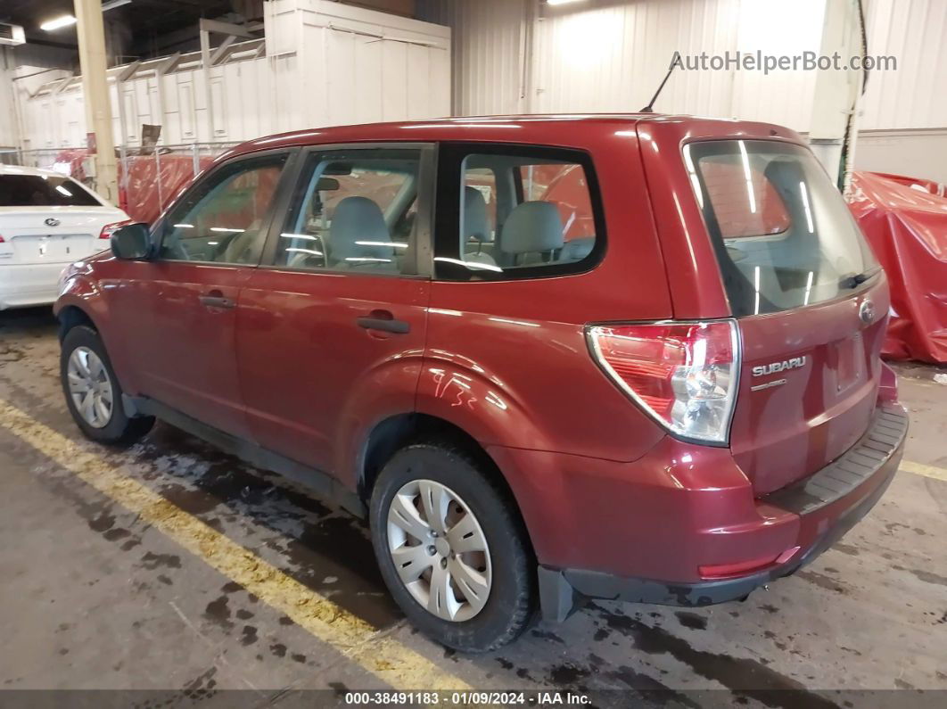 2010 Subaru Forester 2.5x Red vin: JF2SH6AC6AH749984