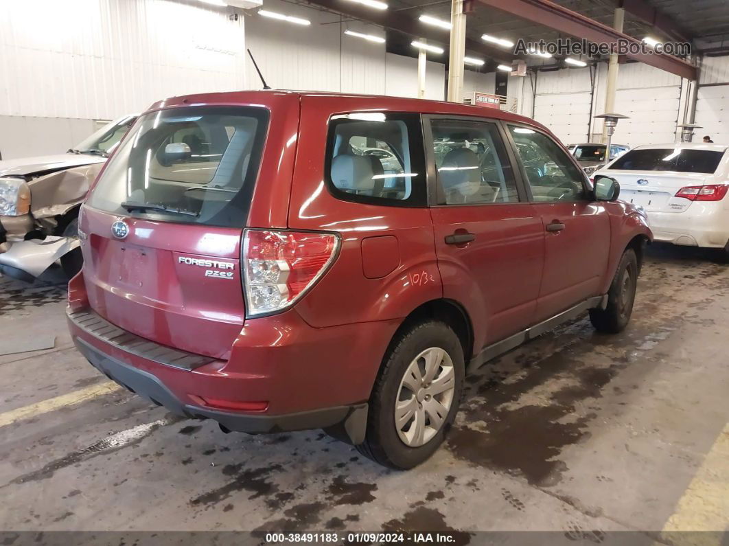 2010 Subaru Forester 2.5x Red vin: JF2SH6AC6AH749984