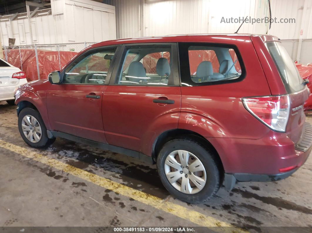 2010 Subaru Forester 2.5x Red vin: JF2SH6AC6AH749984