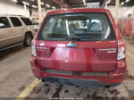 2010 Subaru Forester 2.5x Red vin: JF2SH6AC6AH749984