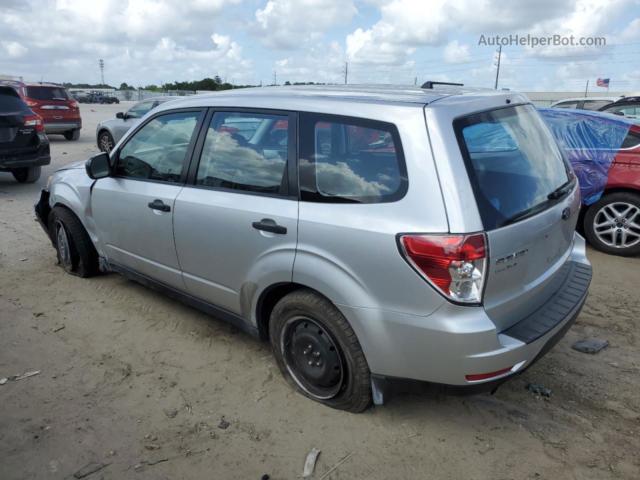 2010 Subaru Forester 2.5x Серебряный vin: JF2SH6AC7AH746236