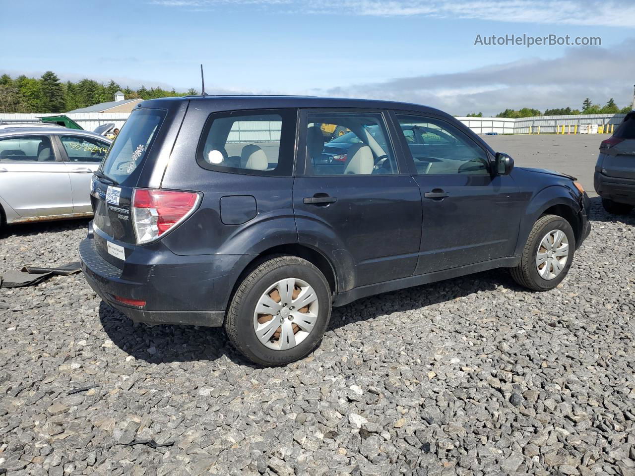 2010 Subaru Forester 2.5x Синий vin: JF2SH6AC8AH755219