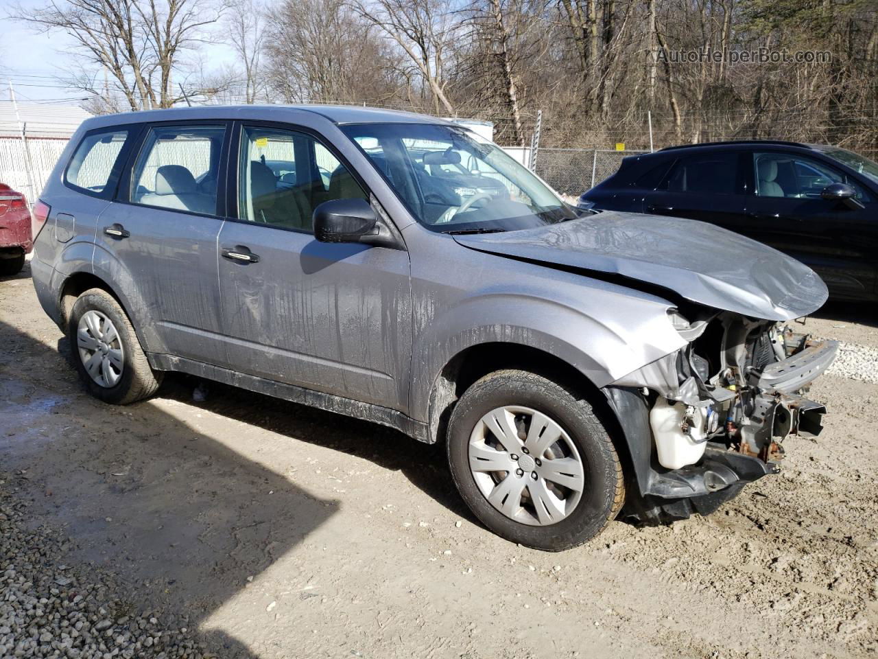 2010 Subaru Forester 2.5x Silver vin: JF2SH6ACXAH749552