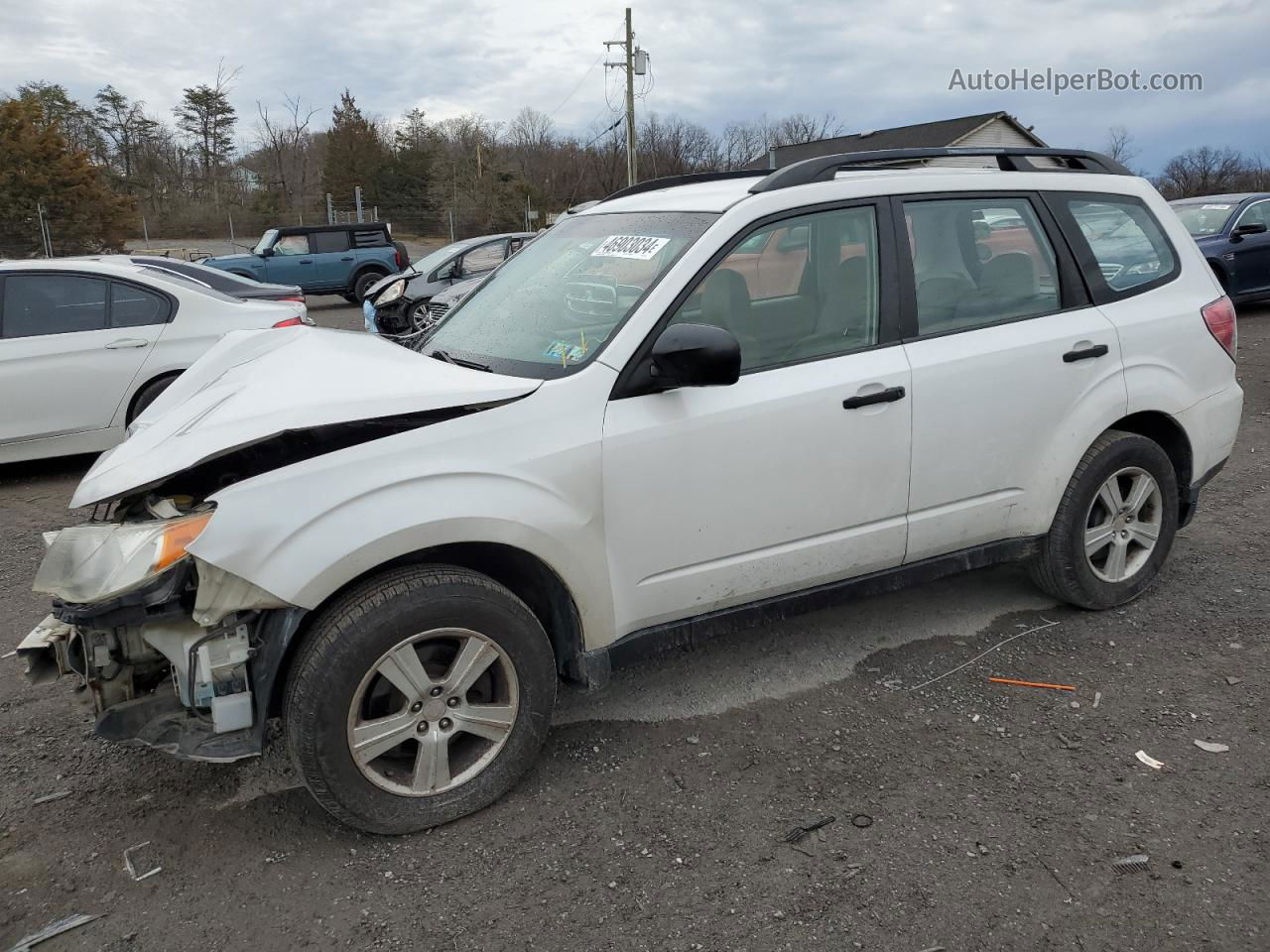 2010 Subaru Forester Xs White vin: JF2SH6BC3AH801795