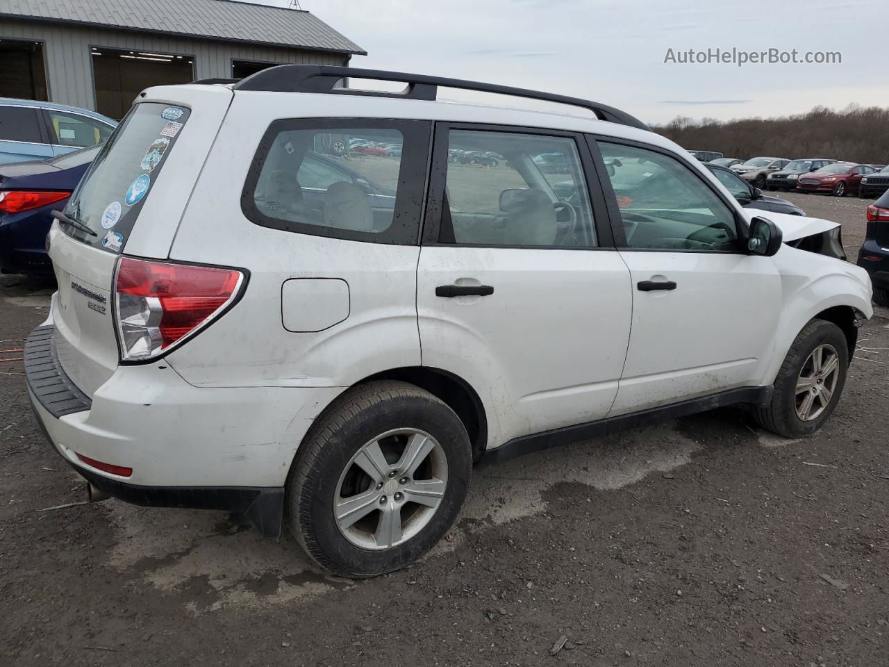 2010 Subaru Forester Xs White vin: JF2SH6BC3AH801795