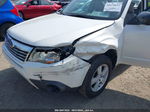 2010 Subaru Forester 2.5x White vin: JF2SH6BC4AG792952