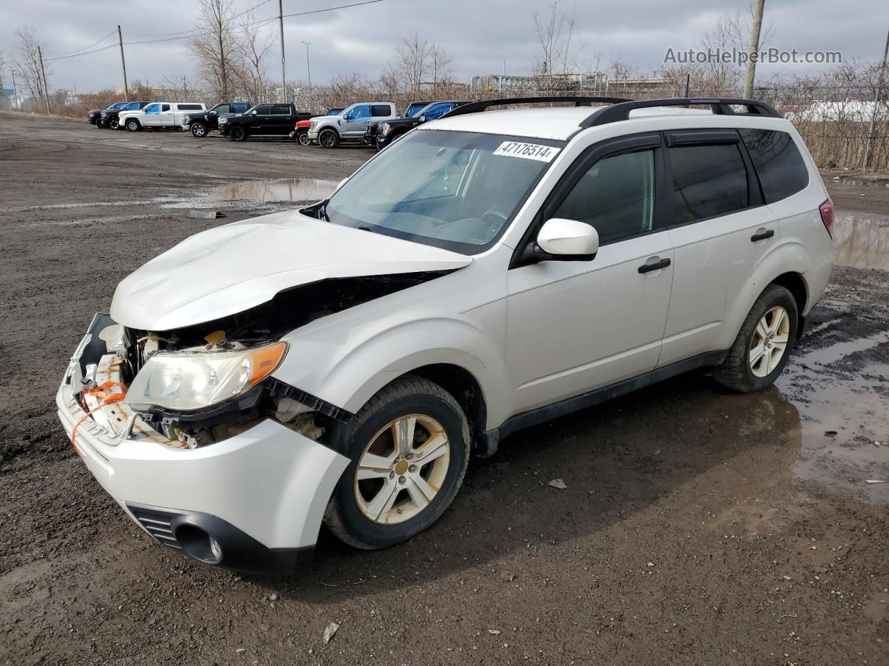 2010 Subaru Forester Xs White vin: JF2SH6BC6AH705787