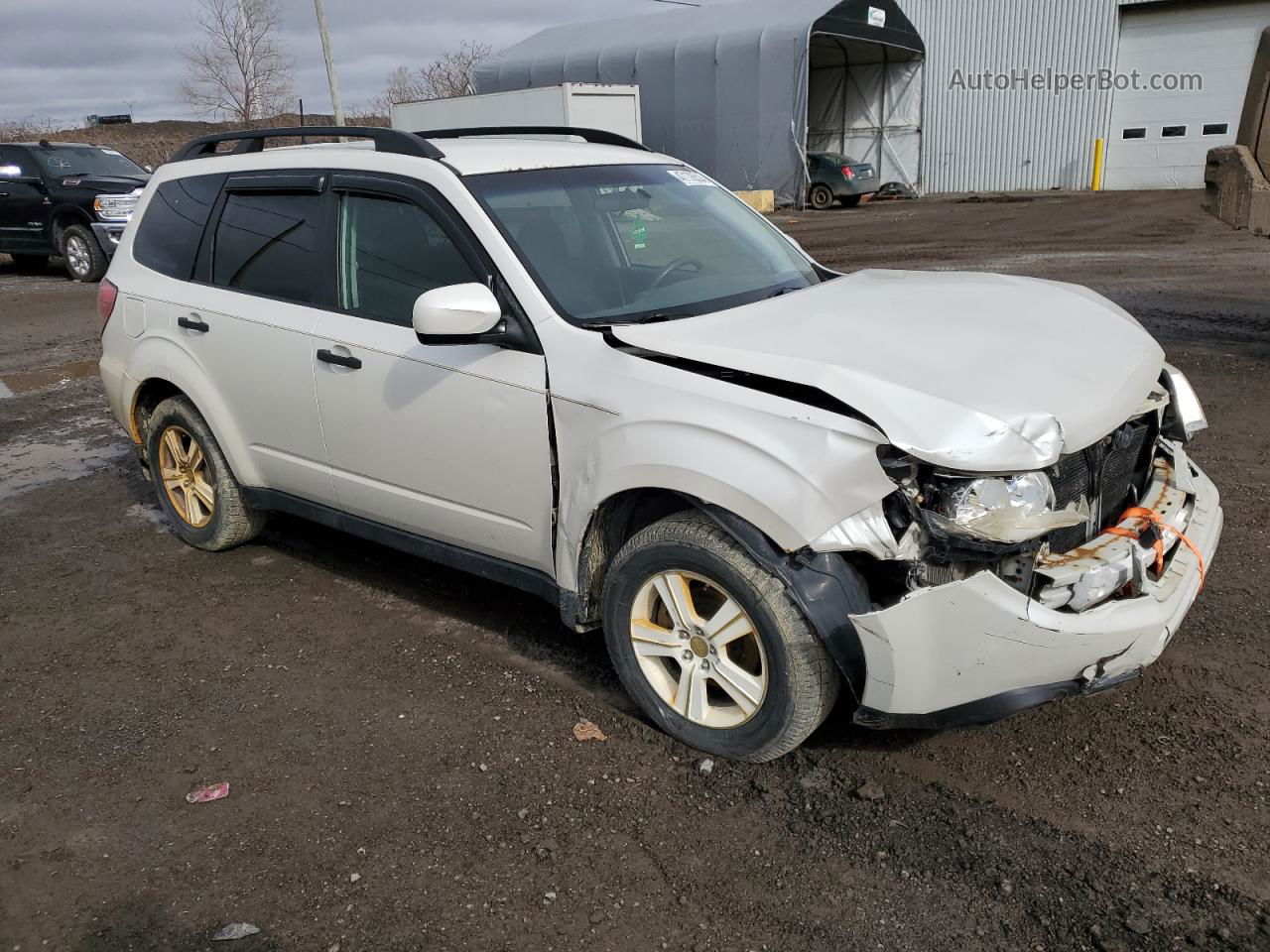 2010 Subaru Forester Xs White vin: JF2SH6BC6AH705787