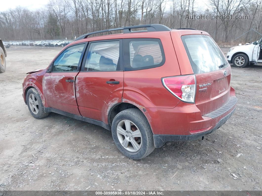 2010 Subaru Forester 2.5x Красный vin: JF2SH6BC9AG794521