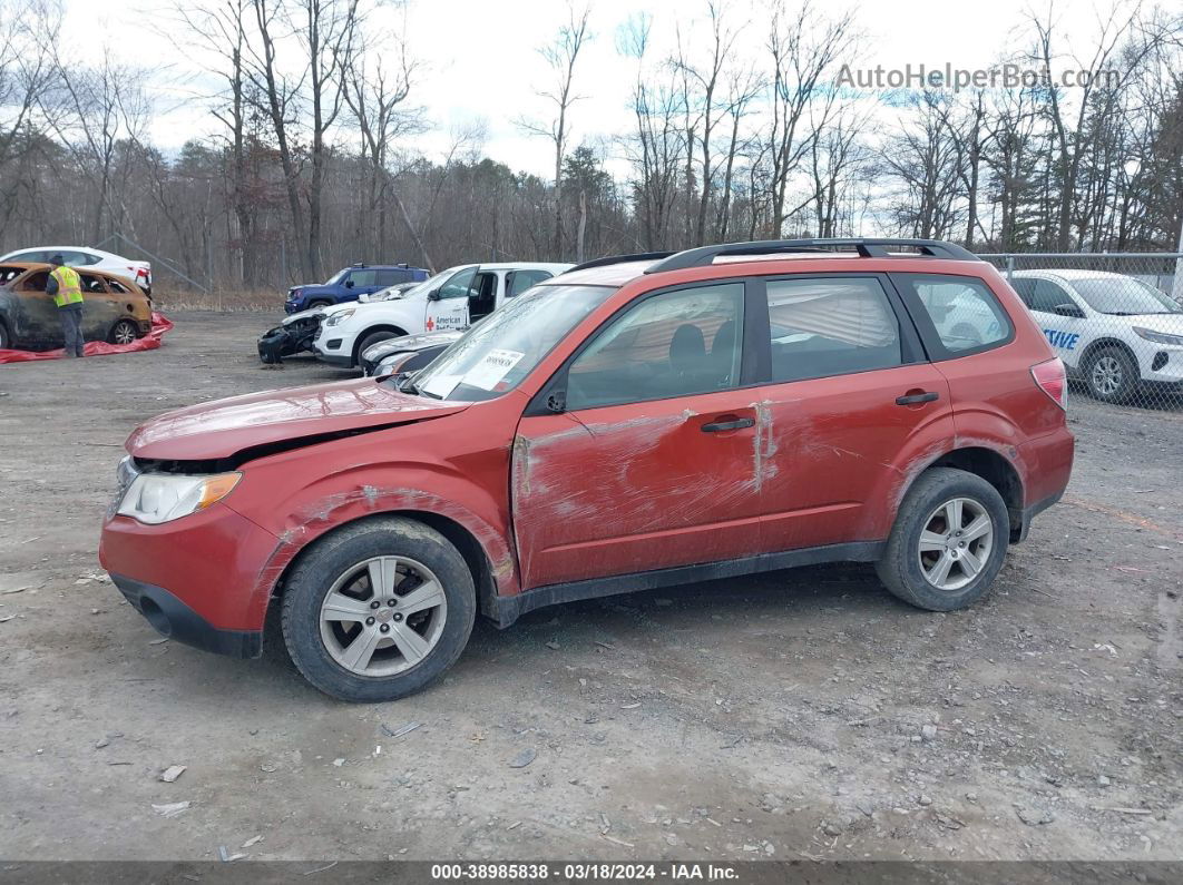 2010 Subaru Forester 2.5x Red vin: JF2SH6BC9AG794521