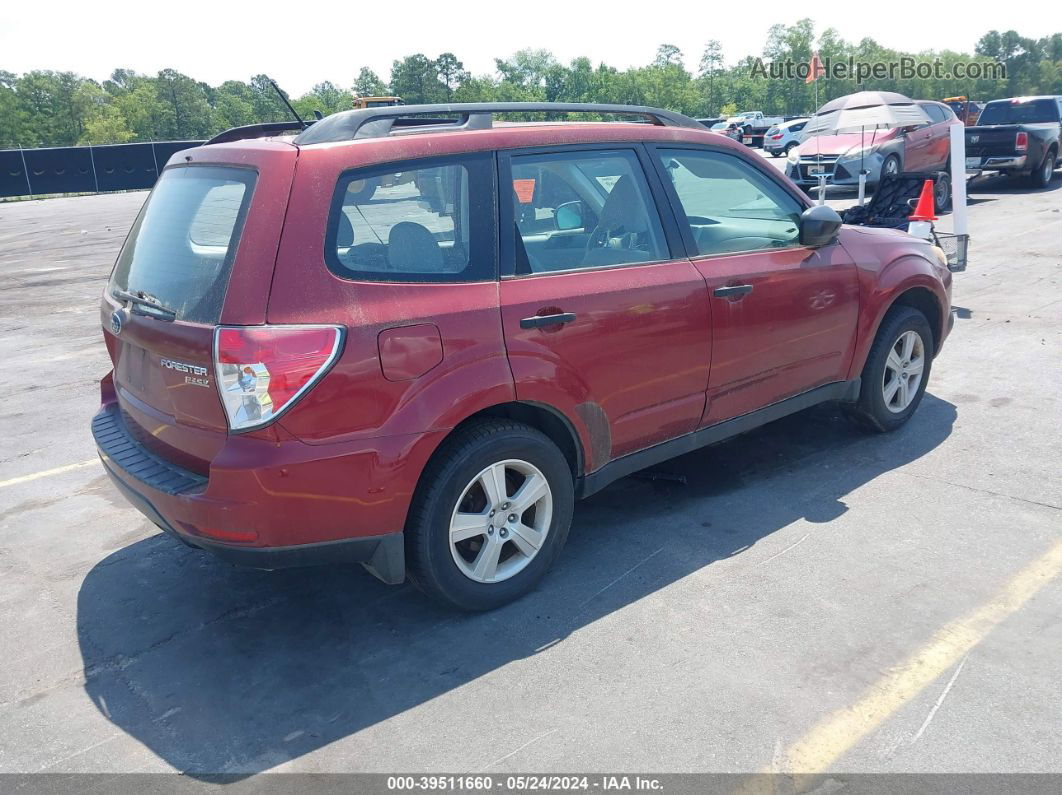 2010 Subaru Forester 2.5x Red vin: JF2SH6BC9AH789037