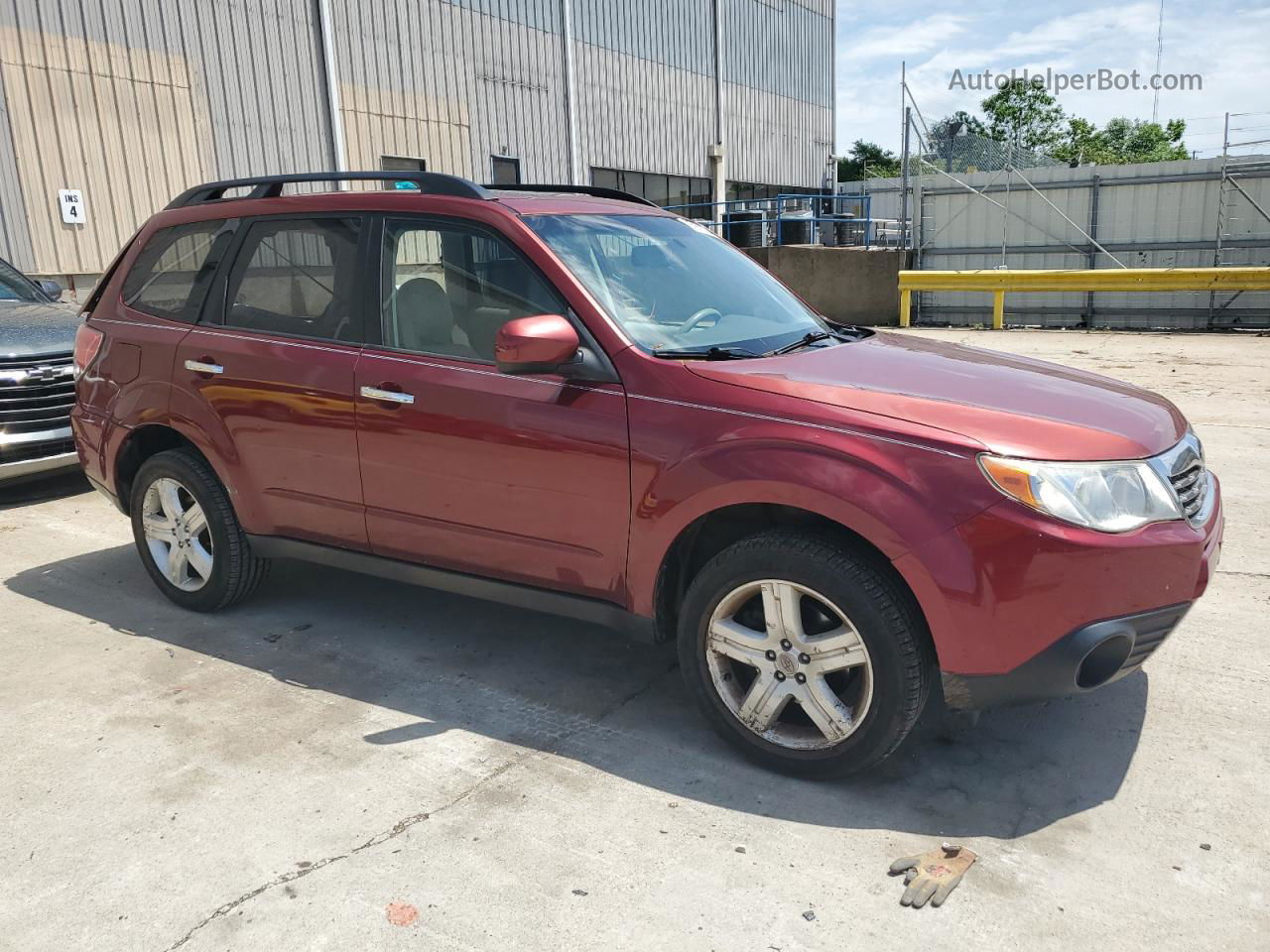 2010 Subaru Forester 2.5x Premium Maroon vin: JF2SH6CC0AH789023