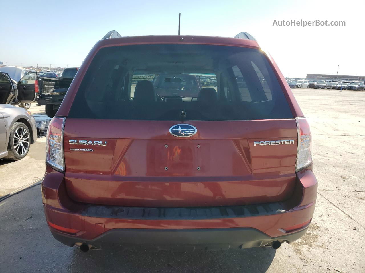 2010 Subaru Forester 2.5x Premium Maroon vin: JF2SH6CC2AH760557