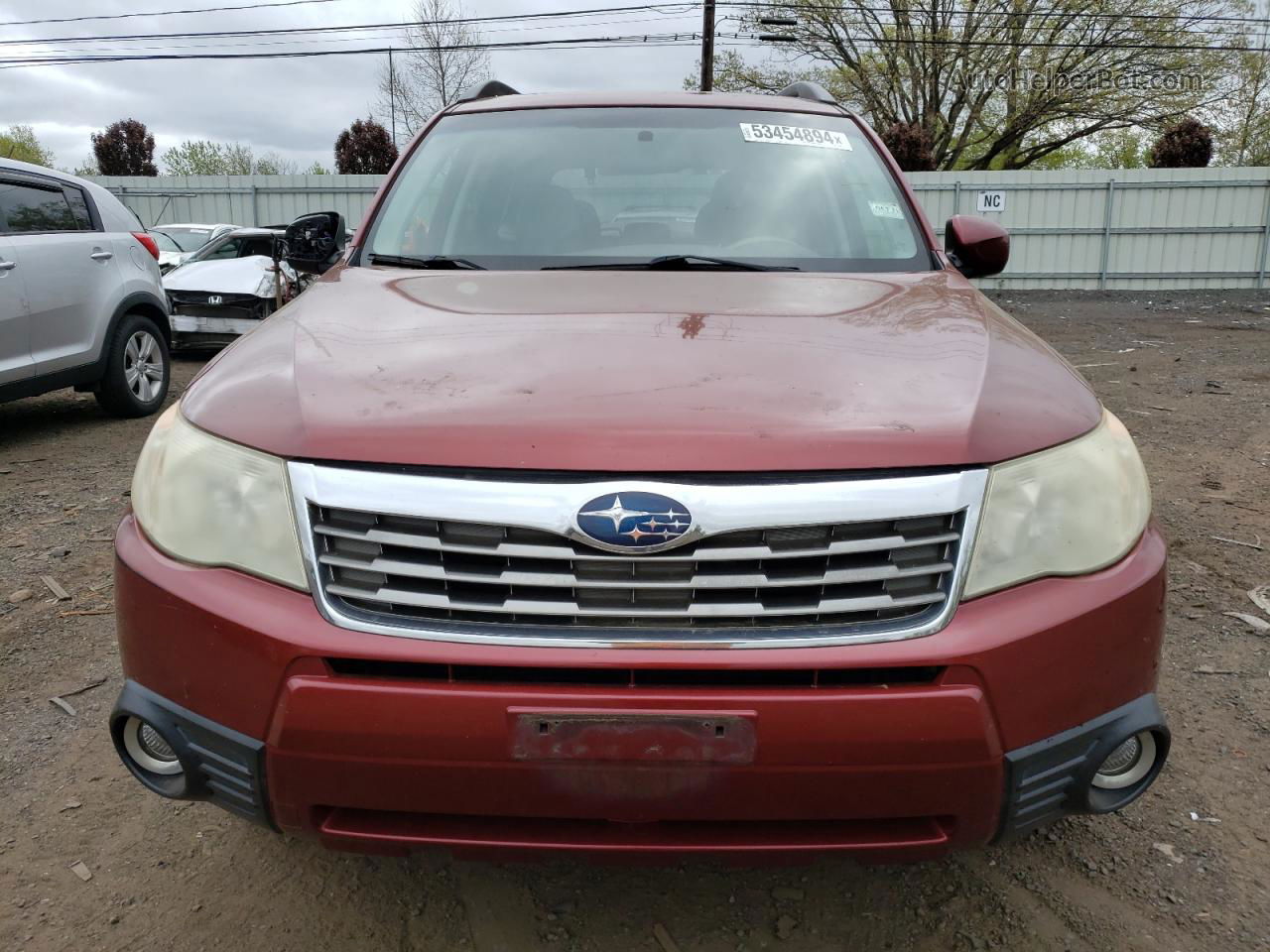 2010 Subaru Forester 2.5x Premium Burgundy vin: JF2SH6CC6AH704900