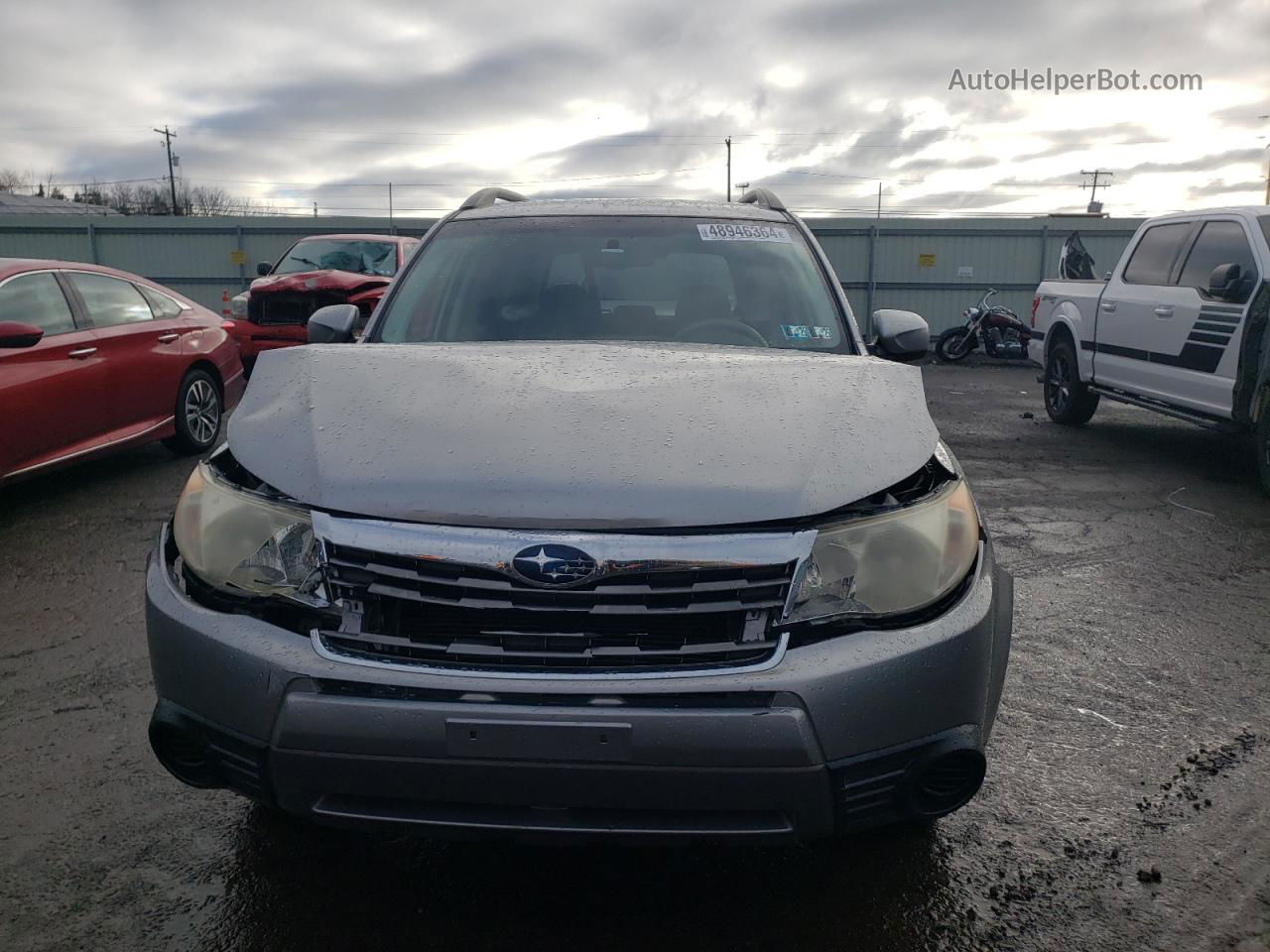 2010 Subaru Forester 2.5x Premium Silver vin: JF2SH6CC6AH913201