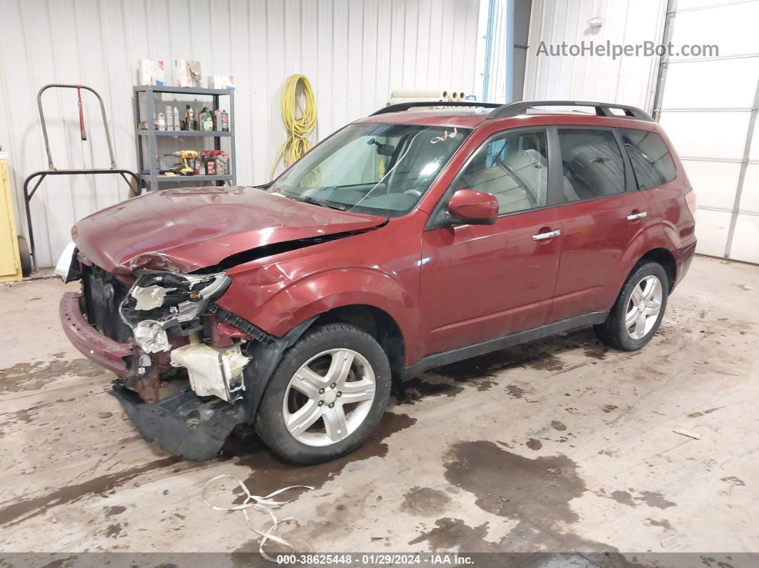 2010 Subaru Forester 2.5x Premium Maroon vin: JF2SH6CC9AH739138