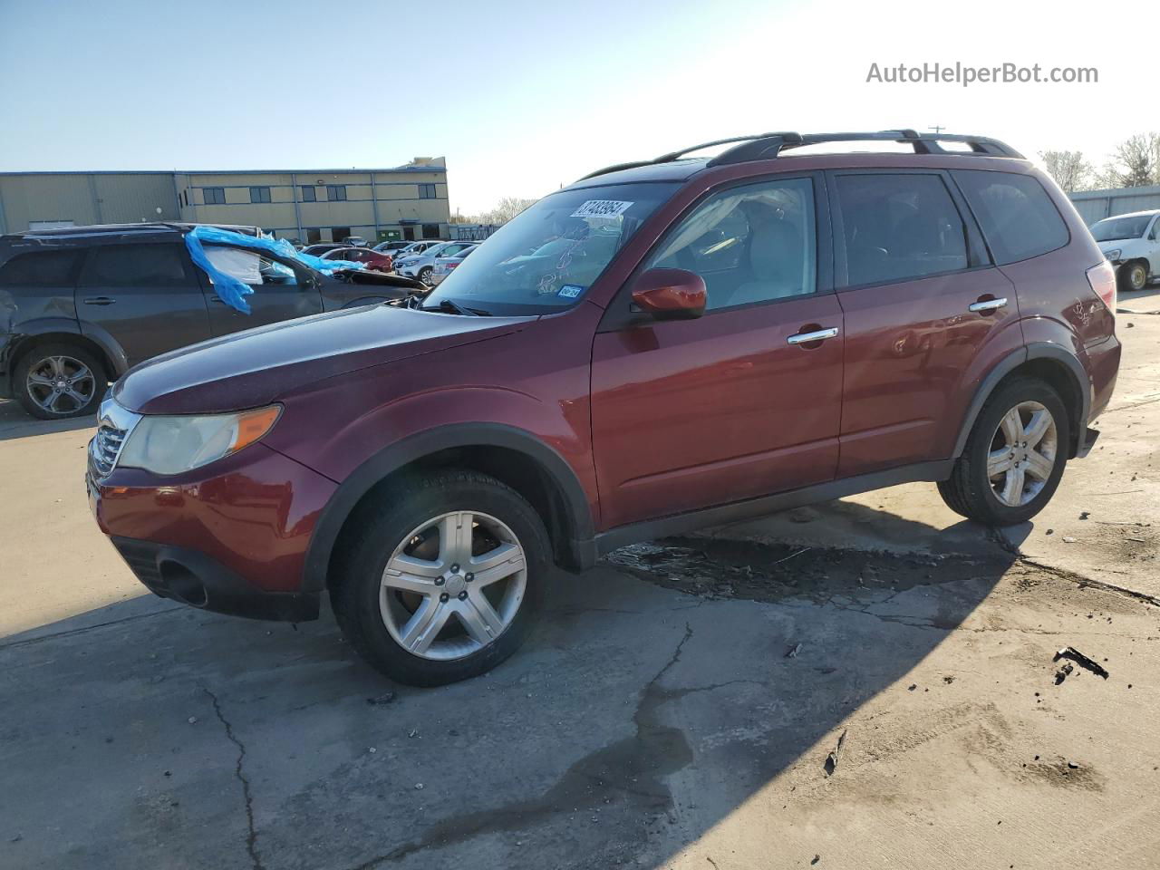 2010 Subaru Forester 2.5x Limited Maroon vin: JF2SH6DC9AH904328