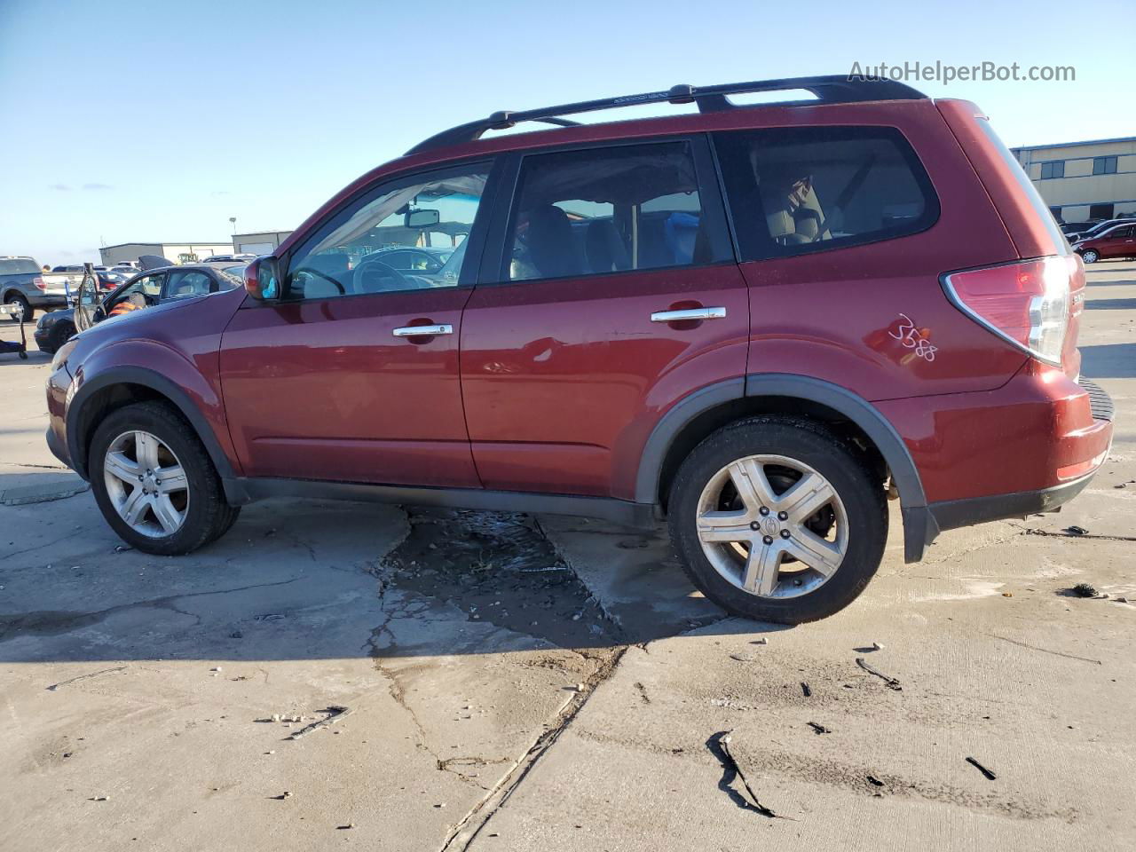 2010 Subaru Forester 2.5x Limited Maroon vin: JF2SH6DC9AH904328