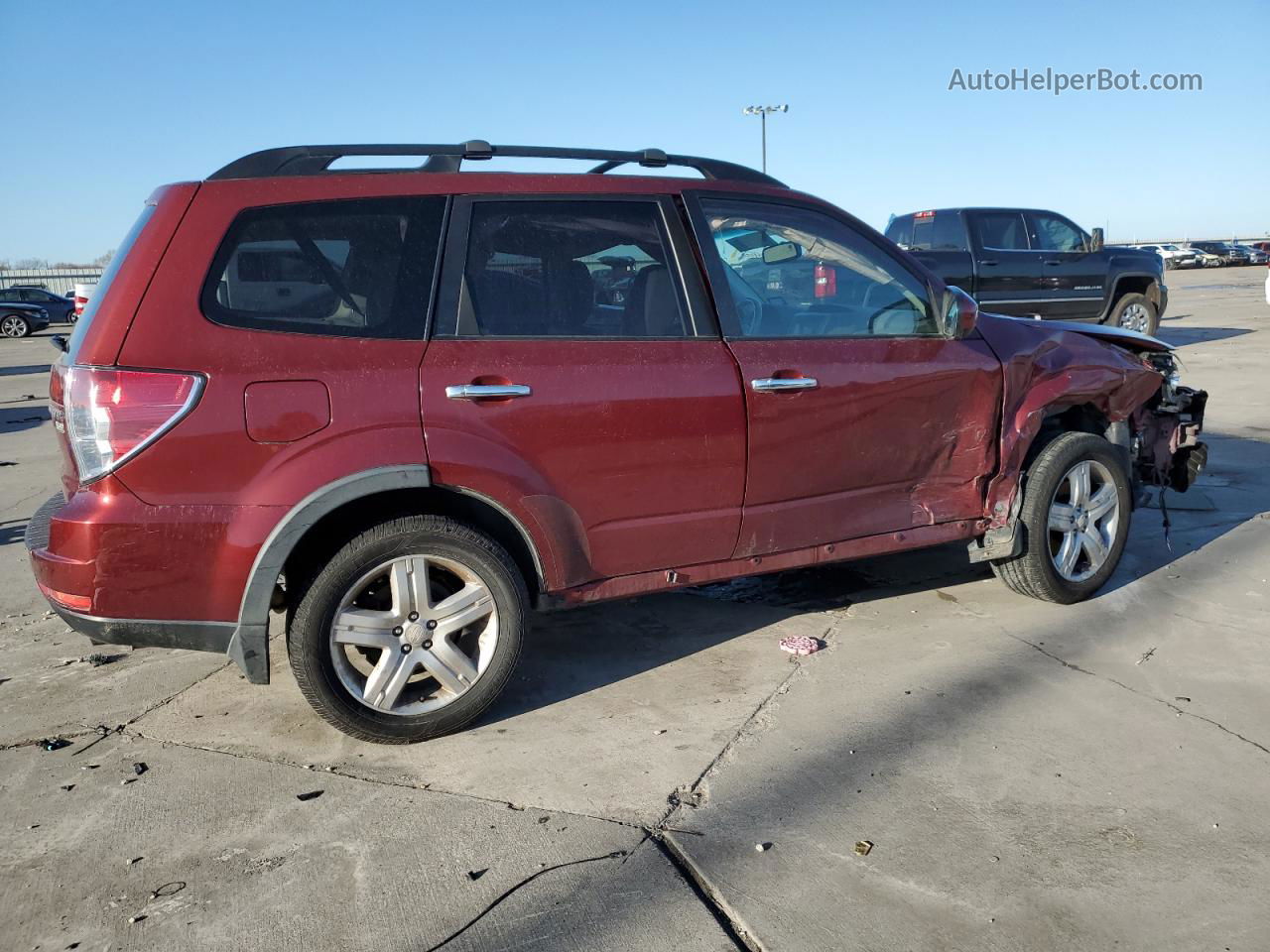 2010 Subaru Forester 2.5x Limited Maroon vin: JF2SH6DC9AH904328