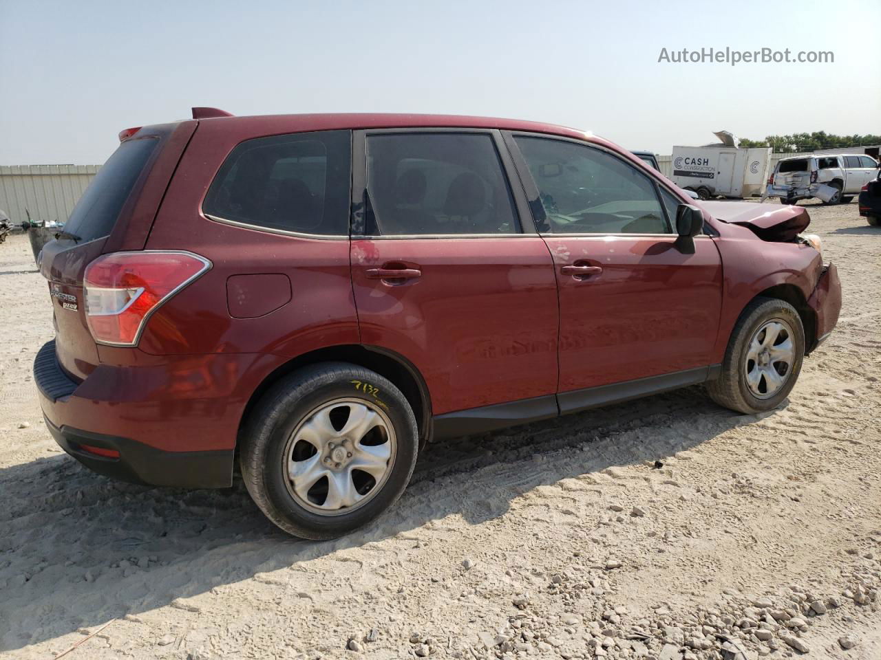 2016 Subaru Forester 2.5i Красный vin: JF2SJAAC0GG555859