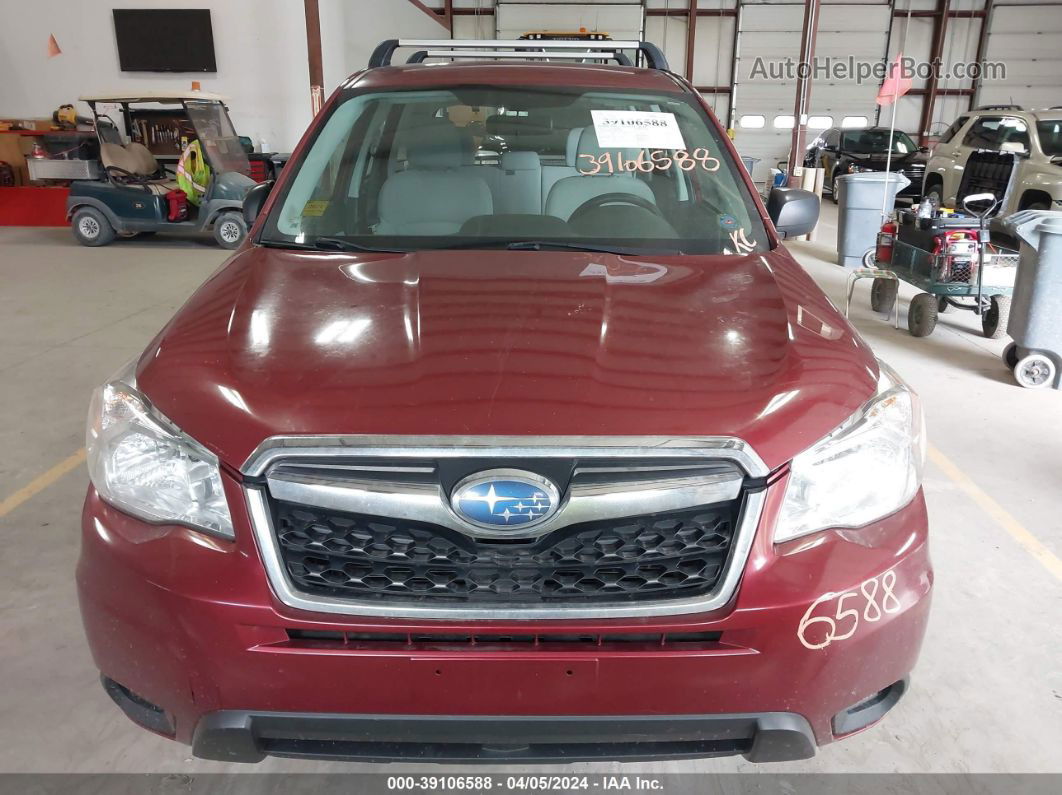 2016 Subaru Forester 2.5i Red vin: JF2SJAAC2GH521769