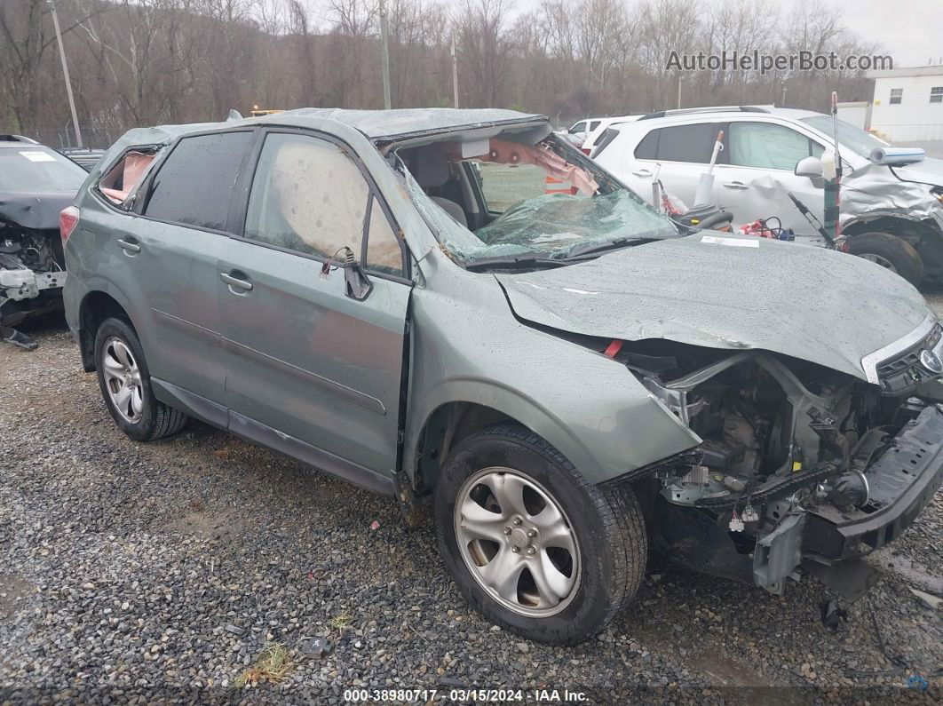 2018 Subaru Forester 2.5i Green vin: JF2SJAAC2JG426691