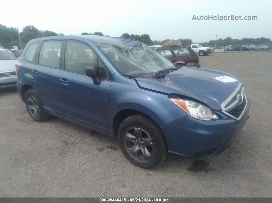 2016 Subaru Forester 2.5i Синий vin: JF2SJAAC4GH528920